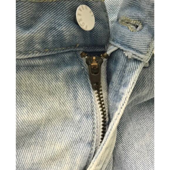 FOREVER 21 High Waisted Distressed Ripped Denim Jean Shorts Sz 28 Beach - Picture 9 of 11